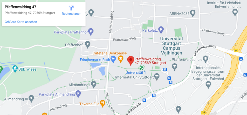 Campus Vaihingen Lageplan